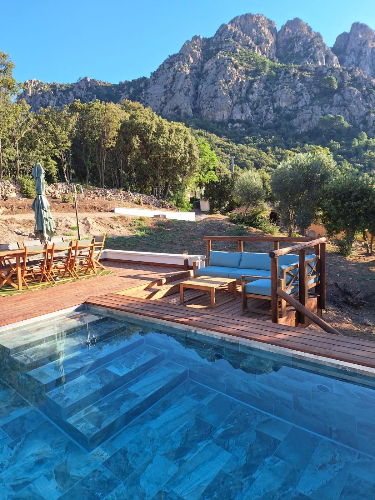 Appartement Jardin Et Piscine Les Anges Du Maquis Location Corse-Du-Sud Conca Esterno foto